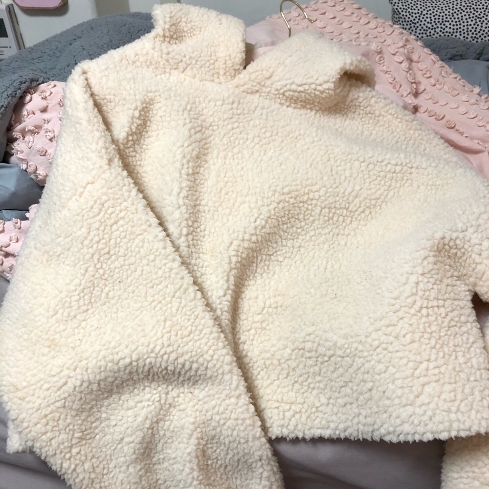Princess Polly cropped teddy hoodie